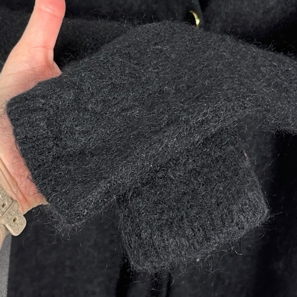 Sezane Black Charles Cardigan Knit Sweater Size Large‎ Mohair V-Neck Merino Wool - Picture 7 of 14